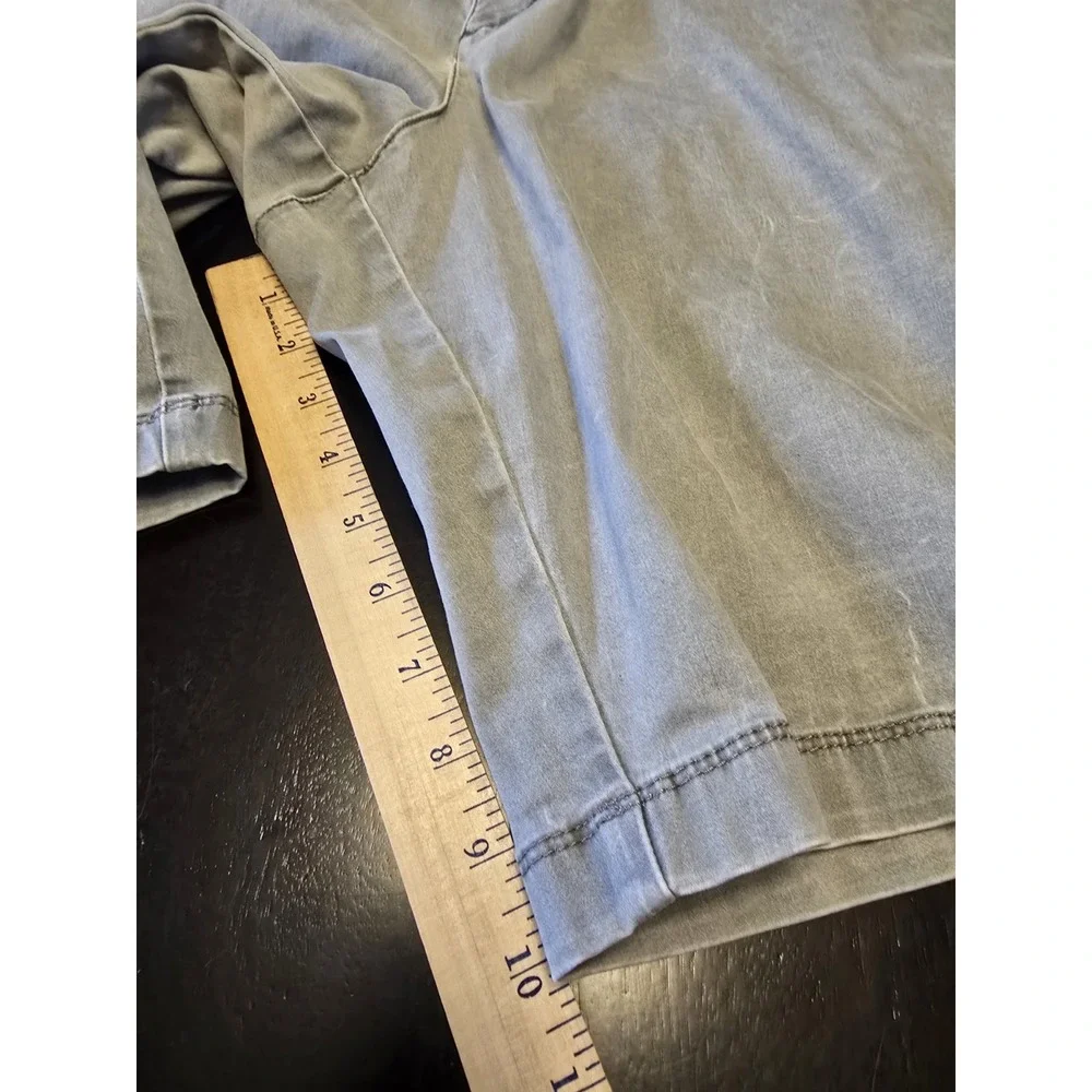 Tommy Bahama Boracay Shorts Men's 42LG Gray Chino Cotton Tencel Stretch Shark‎